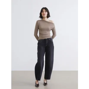 LCW Jeans Siyah Balloon Fit Kadın Jean Pantolon