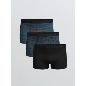 LC WAIKIKI Lacivert Standart Kalıp Pamuklu Esnek Erkek Boxer 3lü