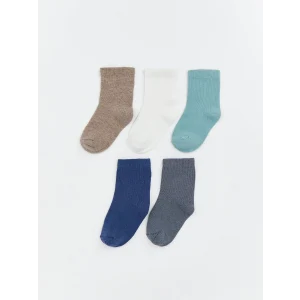 LCW baby Antrasit Basic Erkek Bebek Soket Çorap 5li