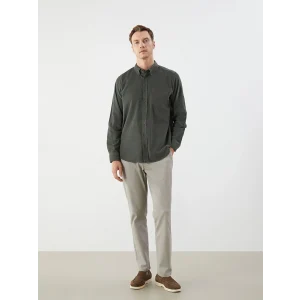 LCWAIKIKI Classic Bej Standart Kalıp Gabardin Erkek Chino Pantolon