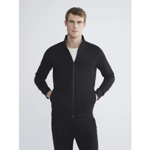 SOUTHBLUE Siyah Dik Yaka Erkek Fermuarlı Sweatshirt