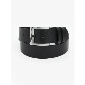 LCW ACCESSORIES Siyah Deri Görünümlü Erkek Kemer