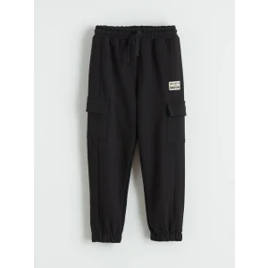 LCW Kids Siyah Kargo Cepli Erkek Çocuk Jogger Eşofman Altı