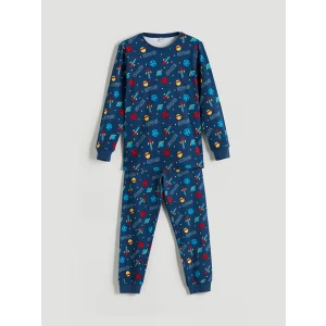 LCW DREAM Lacivert Baskılı Erkek Çocuk Pijama Takımı