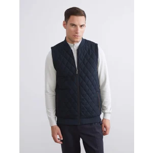 LCWAIKIKI Classic Lacivert Standart Kalıp Kolej Yaka Erkek Yelek