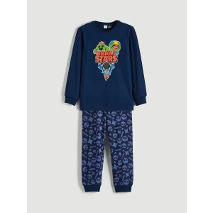 LCW Kids Lacivert Brawl Stars Baskılı Erkek Çocuk Pijama Takım