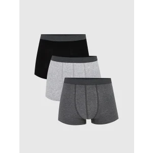 LC WAIKIKI Gri Standart Kalıp Pamuklu Esnek Erkek Boxer 3lü