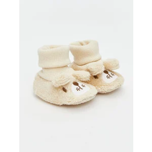 LCW STEPS Bej Hayvan Figürlü Erkek Bebek Çoraplı Ev Ayakkabısı