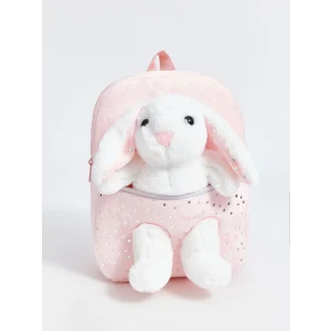 LCW ACCESSORIES Pembe Tavşan Oyuncaklı Kız Çocuk Sırt Çantası