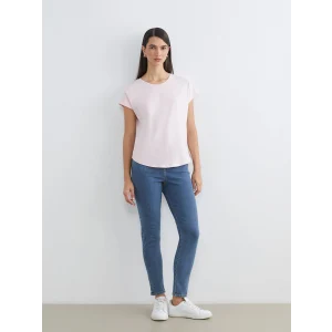 LCWAIKIKI Classic İndigo Yüksek Bel Slim Mom Kadın Jean Pantolon