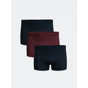 LC WAIKIKI Bordo Standart Kalıp Pamuklu Esnek Erkek Boxer 3lü