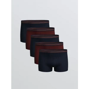 LC WAIKIKI Bordo Standart Kalıp Pamuklu Esnek Erkek Boxer 5li