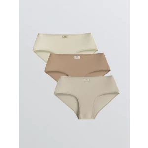 LCW Kids Bej Basic Kız Çocuk Külot 3lü