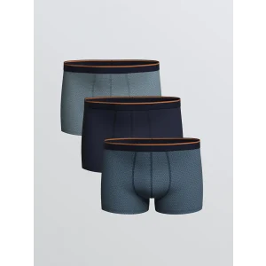 LC WAIKIKI Lacivert Standart Kalıp Pamuklu Esnek Erkek Boxer 3lü