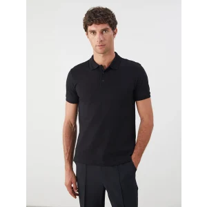 LCWAIKIKI Classic Siyah Polo Yaka Erkek Tişört