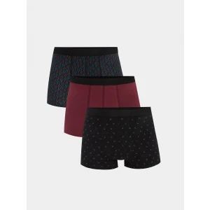 LC WAIKIKI Siyah Standart Kalıp Pamuklu Esnek Erkek Boxer 3lü