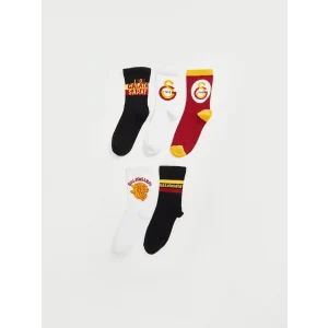 LCW Kids Karışık Galatasaray Desenli Erkek Çocuk Soket Çorap 5li