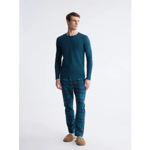 LC WAIKIKI Petrol Standart Kalıp Erkek Pijama Takım