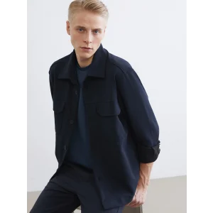 LCW Vision Lacivert Rahat Kalıp Erkek Gömlek Ceket