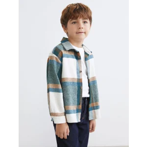 LCW Kids Yeşil Ekose Erkek Çocuk Oduncu Gömlek