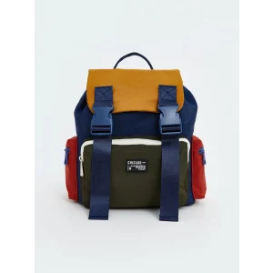 LCW ACCESSORIES Lacivert Renk Bloklu Erkek Çocuk Sırt Çantası