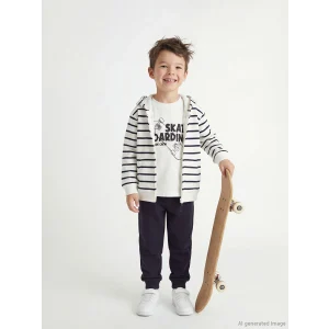 LCW Kids Ekru Baskılı Erkek Çocuk Takım 3lü