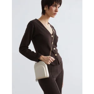 LCW ACCESSORIES Bej Deri Görünümlü Kadın Omuz Çantası
