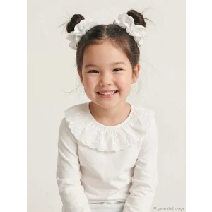 LCW Kids Ekru Bebe Yaka Kız Çocuk Bluz