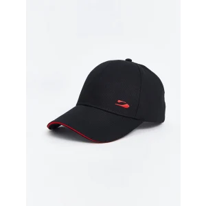 LCW ACCESSORIES Siyah Nakışlı Erkek Kep Şapka