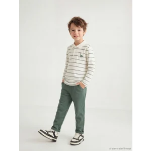 LCW Kids Ekru Polo Yaka Erkek Çocuk Tişört ve Pantolon