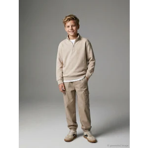 LCW Kids Bej Regular Fit Erkek Çocuk Jogger Pantolon