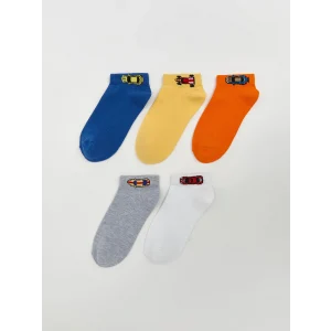 LCW Kids Karışık Desenli Erkek Çocuk Patik Çorap 5li