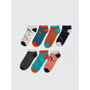 LCW Kids Karışık Çizgili Erkek Çocuk Patik Çorap 7li