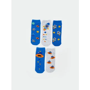 LCW Kids Karışık Desenli Erkek Çocuk Patik Çorap 5li