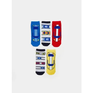 LCW Kids Karışık Desenli Erkek Çocuk Patik Çorap 5li