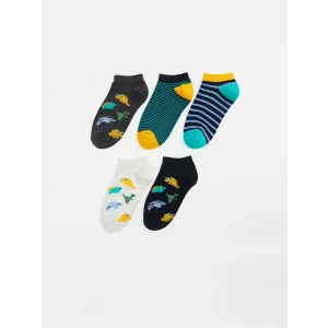 LCW Kids Karışık Desenli Erkek Çocuk Patik Çorap 5li
