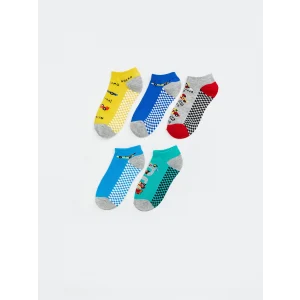 LCW Kids Karışık Desenli Erkek Çocuk Patik Çorap 5li
