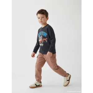 LCW Kids Kahverengi Beli Lastikli Erkek Çocuk Kargo Pantolon