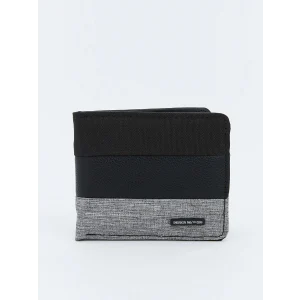 LCW ACCESSORIES Siyah Deri Görünümlü Erkek Cüzdan