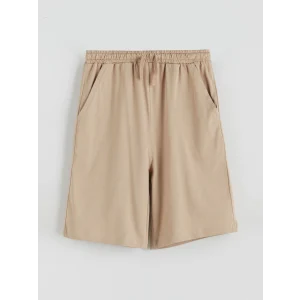 LCW Kids Bej Beli Lastikli Erkek Çocuk Şort