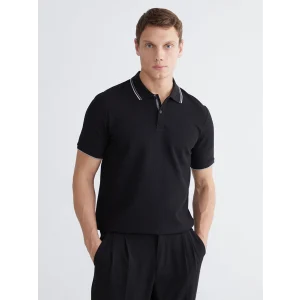 LCW Vision Siyah Polo Yaka Erkek Tişört