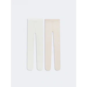 LCW baby Pembe Kız Bebek Patikli Külotlu Çorap 2li