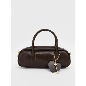 LCW ACCESSORIES Kahverengi Deri Görünümlü Kadın Omuz Çantası