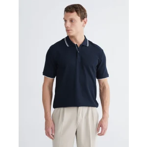 LCW Vision Lacivert Polo Yaka Erkek Tişört