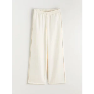 LCW Kids Ekru Beli Lastikli Kız Çocuk Pantolon