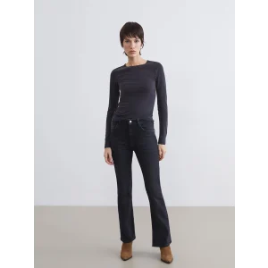 LCW Jeans Siyah Flare Kadın Jean Pantolon