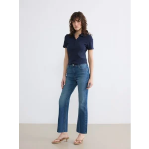LCW Jeans İndigo Crop Flare Kadın Jean Pantolon
