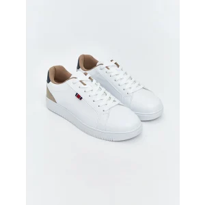 LCW STEPS Beyaz Deri Görünümlü Erkek Spor Ayakkabı