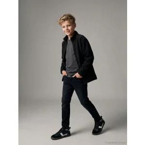 LCW Kids Siyah Süper Skinny Fit Erkek Çocuk Jean Pantolon