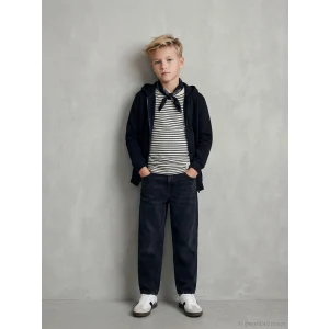 LCW Kids Siyah Baggy Fit Erkek Çocuk Jean Pantolon